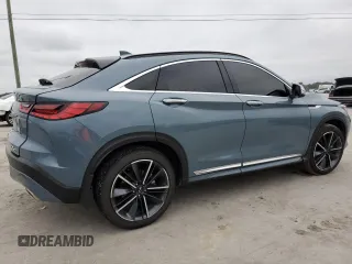 2024 Infiniti QX55 Luxe with VIN 3PCAJ5JR9RF104514, listed as a Copart auction lot 80583134 with 14,511 mi miles and Salvage Title. Bid and sale history available at DreamBid. Image 3.