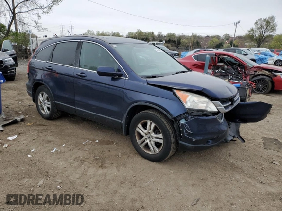2011 Honda CR-V EX-L with VIN 5J6RE4H70BL102105, listed as a Copart auction lot 52649915 with 144,368 mi miles and Salvage Title. Bid and sale history available at carsss.com. Image 4.