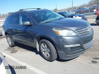 2013 Chevrolet Traverse LS with VIN 1GNKRFED0DJ135242, listed as a IAAI auction lot 41824282 with 135,143 mi miles. Bid and sale history available at carsss.com. Image 1.