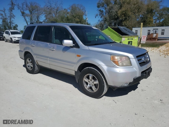 2007 Honda Pilot EX with VIN 5FNYF28407B033435, listed as a Copart auction lot 47786615 with 140,176 mi miles and Salvage Title. Bid and sale history available at carsss.com. Image 4.
