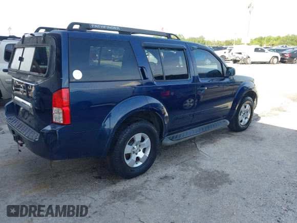 2007 Nissan Pathfinder S with VIN 5N1AR18U47C631443, listed as a IAAI auction lot 41849777 with 244,897 mi miles and . Bid and sale history available at DreamBid. Image 4.