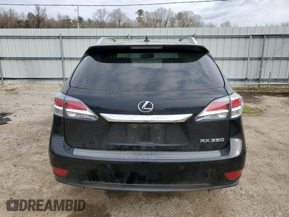 2013 Lexus RX 350 with VIN 2T2ZK1BA6DC129722, listed as a Copart auction lot 49639395 with 187,920 mi miles and Salvage Title. Bid and sale history available at carsss.com. Image 6.
