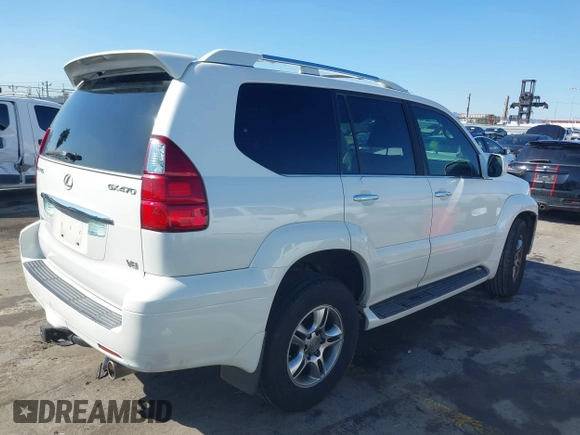 2008 Lexus GX 470 with VIN JTJBT20X580169058, listed as a IAAI auction lot 41740800 with 217,905 mi miles and . Bid and sale history available at DreamBid. Image 4.