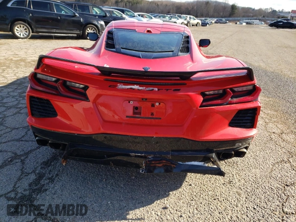2021 Chevrolet Corvette 2LT with VIN 1G1YB2D45M5114373, listed as a Copart auction lot 45859665 with 40,674 mi miles and Salvage title. Bid and sale history available at DreamBid. Image 6.