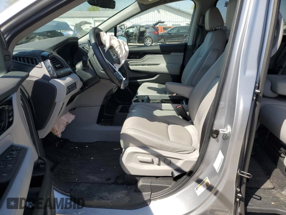 2023 Honda Odyssey Touring with VIN 5FNRL6H8XPB043493, listed as a Copart auction lot 53166015 with 34,615 mi miles and Salvage Title. Bid and sale history available at DreamBid. Image 7.