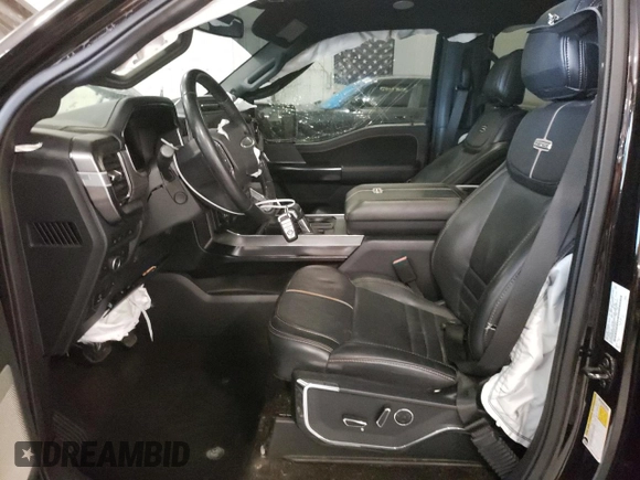 2021 Ford F-150 XL with VIN 1FTFW1E8XMFA60626, listed as a Copart auction lot 59410735 with 95,684 mi miles and Salvage title. Bid and sale history available at DreamBid. Image 7.