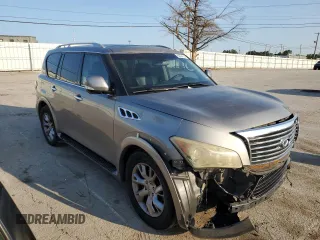 2012 Infiniti QX56 8-passenger with VIN JN8AZ2ND3C9715506, listed as a Copart auction lot 68324314 with 173,222 mi miles and Non Repairable. Bid and sale history available at carsss.com. Image 4.