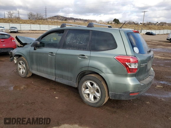 2015 Subaru Forester 2.5i with VIN JF2SJAAC4FG454421, listed as a Copart auction lot 81637594 with Not Provided miles and Salvage Title. Bid and sale history available at carsss.com. Image 2.