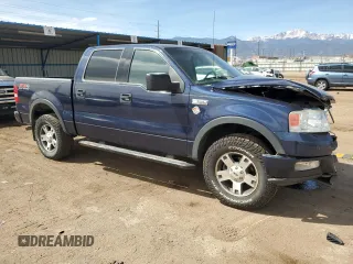 2004 Ford F-150 XLT with VIN 1FTPW14554KB86606, listed as a Copart auction lot 50894475 with 161,366 mi miles and Salvage Title. Bid and sale history available at carsss.com. Image 4.