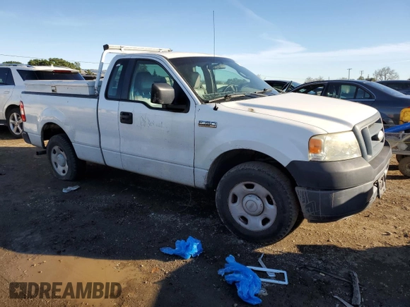 2007 Ford F-150 XL with VIN 1FTRF12237KC68629, listed as a Copart auction lot 87322514 with 167,487 mi miles and Salvage Title. Bid and sale history available at carsss.com. Image 4.