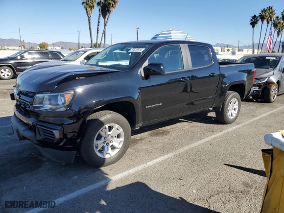 2022 Chevrolet Colorado 2WD LT with VIN 1GCGSCEN7N1138196, listed as a Copart auction lot 81510914 with 41,822 mi miles and Salvage Title. Bid and sale history available at carsss.com. Image 1.