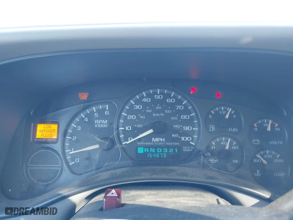 2002 Chevrolet Tahoe LT with VIN 1GNEK13Z62J160310, listed as a IAAI auction lot 41710379 with 154,873 mi miles. Bid and sale history available at carsss.com. Image 7.