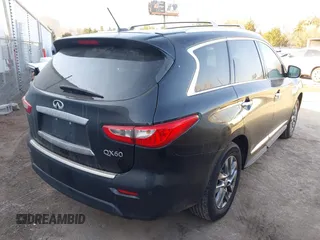2015 Infiniti QX60 with VIN 5N1AL0MM1FC542896, listed as a IAAI auction lot 41673442 with 138,458 mi miles. Bid and sale history available at carsss.com. Image 4.