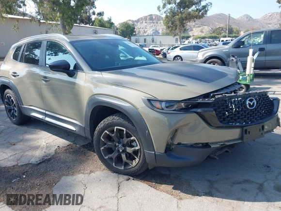 2023 Mazda CX-50 2.5 Turbo with VIN 7MMVABXY5PN120917, listed as a IAAI auction lot 42431995 with 34,421 mi miles and . Bid and sale history available at DreamBid. Image 1.