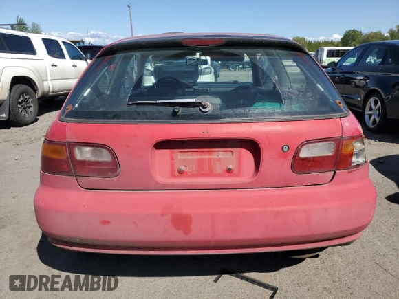 1993 Honda Civic с VIN 2HGEH2369PH537323, выставлен на аукционе Copart как лот 54185625 с пробегом 186 071 миль миль и Списание • Salvage title. История ставок и продаж доступна на DreamBid. Изображение 6.