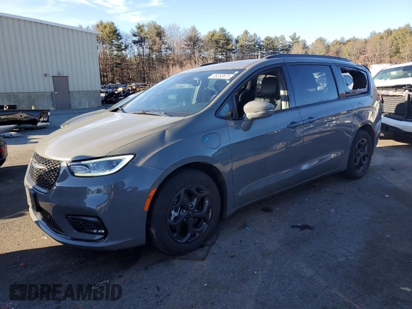 2021 Chrysler Pacifica Hybrid Limited with VIN 2C4RC1S73MR517853, listed as a Copart auction lot 88283675 with 27,900 mi miles and Salvage title. Bid and sale history available at DreamBid. Image 1.