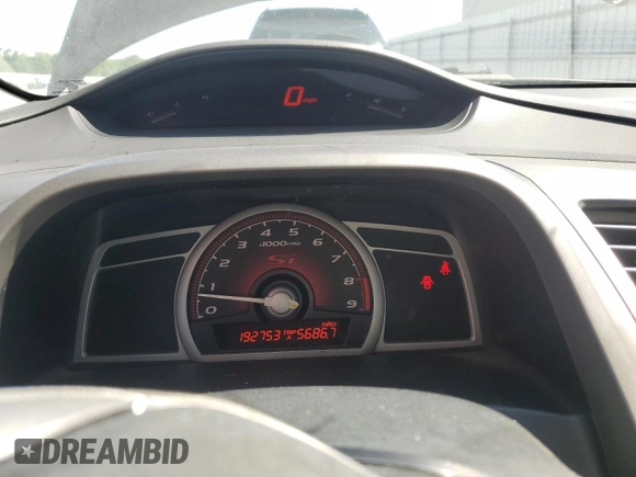 2007 Honda Civic Si with VIN 2HGFG21537H700064, listed as a Copart auction lot 56043375 with 192,753 mi miles and Clean Title. Bid and sale history available at DreamBid. Image 9.