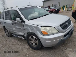 2005 Honda Pilot EX-L with RES with VIN 5FNYF186X5B062577, listed as a IAAI auction lot 42018093 with 209,321 mi miles. Bid and sale history available at carsss.com. Image 1.