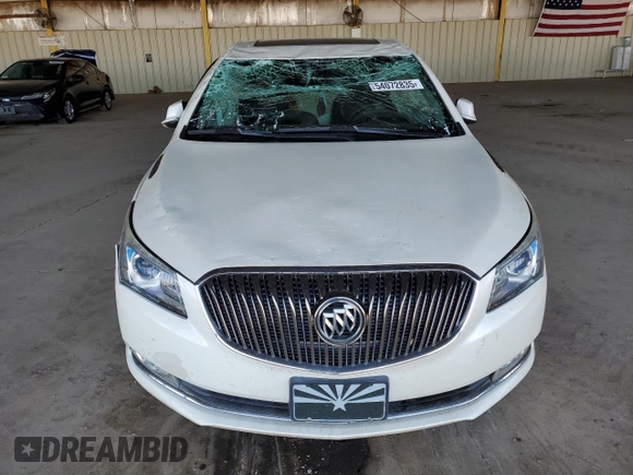 2014 Buick LaCrosse Leather with VIN 1G4GB5G33EF100342, listed as a Copart auction lot 54072835 with Not Provided miles and Salvage Title. Bid and sale history available at DreamBid. Image 5.