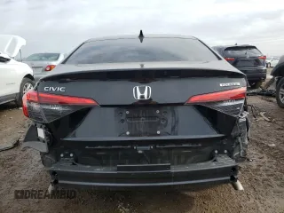 2024 Honda Civic Sedan Touring with VIN 2HGFE1F96RH325737, listed as a Copart auction lot 46089845 with 24,722 mi miles and Salvage Title. Bid and sale history available at carsss.com. Image 6.