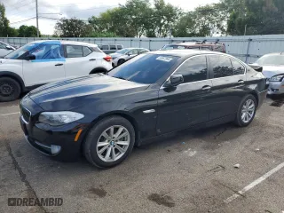 2013 BMW 5 Series 528i xDrive with VIN WBAXH5C50DD112000, listed as a Copart auction lot 53457994 with 98,360 mi miles and Salvage Title. Bid and sale history available at carsss.com. Image 1.