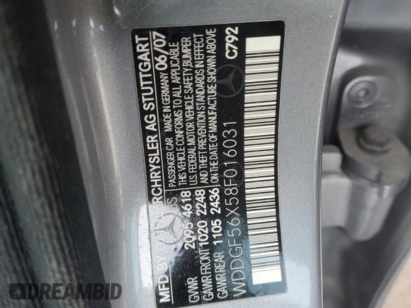 2008 Mercedes-Benz C 350 Sport with VIN WDDGF56X58F016031, listed as a Copart auction lot 45545055 with 149,862 mi miles and Salvage Title. Bid and sale history available at DreamBid. Image 12.