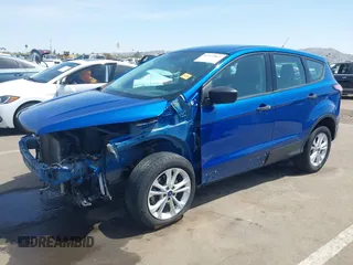 2017 Ford Escape S with VIN 1FMCU0F72HUE87370, listed as a IAAI auction lot 41972867 with 148,587 mi miles. Bid and sale history available at carsss.com. Image 2.