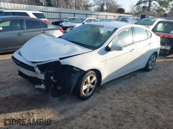 2015 Dodge Dart SXT with VIN 1C3CDFBB3FD172631, listed as a IAAI auction lot 41465717 with 1 mi miles. Bid and sale history available at carsss.com. Image 2.