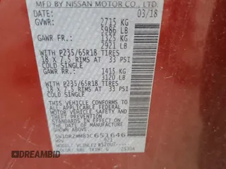 2018 Nissan Pathfinder S with VIN 5N1DR2MM8JC651646, listed as a Copart auction lot 51714075 with 133,835 mi miles and Clean Title. Bid and sale history available at carsss.com. Image 13.
