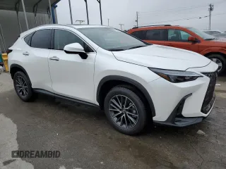 2025 Lexus NX with VIN JTJGGCEZ6S5010795, listed as a Copart auction lot 72822164 with 476 mi miles and Salvage Title. Bid and sale history available at carsss.com. Image 4.