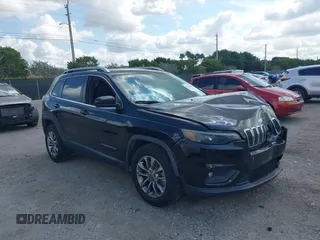2019 Jeep Cherokee Latitude Plus with VIN 1C4PJLLN1KD171534, listed as a IAAI auction lot 41505008 with 77,024 mi miles. Bid and sale history available at carsss.com. Image 1.