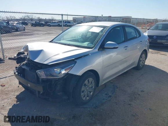 2020 Kia Rio LX with VIN 3KPA24AD5LE307716, listed as a IAAI auction lot 41774665 with 16,741 mi miles and . Bid and sale history available at DreamBid. Image 2.