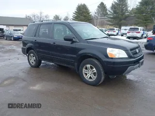 2004 Honda Pilot EX with VIN 2HKYF18414H595383, listed as a IAAI auction lot 41658945 with 131,622 mi miles. Bid and sale history available at carsss.com. Image 1.