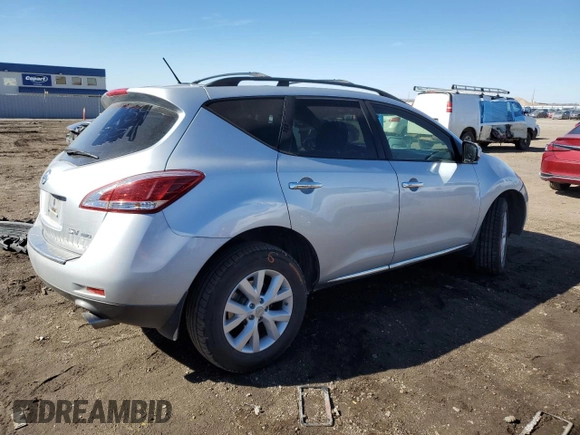 2013 Nissan Murano SV with VIN JN8AZ1MW1DW317095, listed as a Copart auction lot 47275195 with 135,666 mi miles and Salvage Title. Bid and sale history available at carsss.com. Image 3.