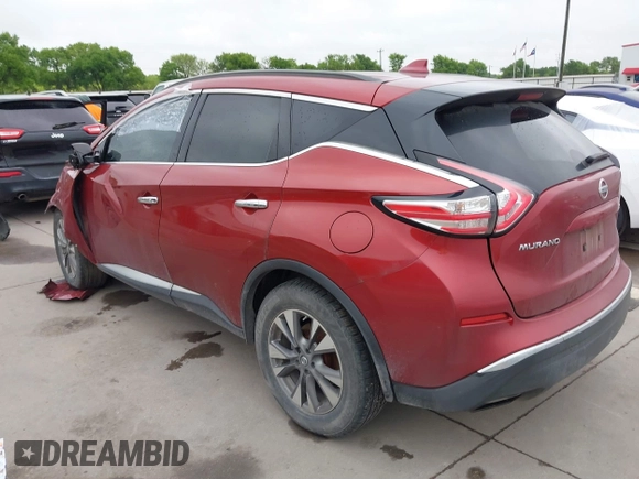 2017 Nissan Murano S with VIN 5N1AZ2MG9HN130124, listed as a IAAI auction lot 41895230 with 163,028 mi miles and . Bid and sale history available at carsss.com. Image 3.
