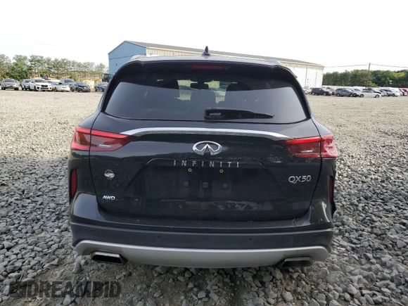 2019 Infiniti QX50 Essential z VIN 3PCAJ5M34KF120827, wystawiony jako Copart lot #57770895 z przebiegiem 145 537 mil mil oraz Szkoda całkowita • Salvage title. Historia ofert i sprzedaży dostępna na DreamBid. Obrazek 6.