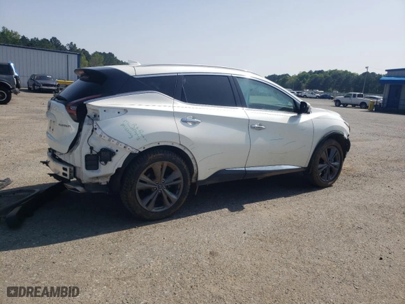 2023 Nissan Murano Platinum with VIN 5N1AZ2DJ3PC114829, listed as a Copart auction lot 51011075 with 60,729 mi miles and Salvage Title. Bid and sale history available at carsss.com. Image 3.