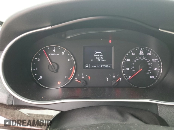 2015 Kia Cadenza Premium with VIN KNALN4D73F5178765, listed as a Copart auction lot 80656994 with 127,085 mi miles and Salvage Title. Bid and sale history available at carsss.com. Image 9.
