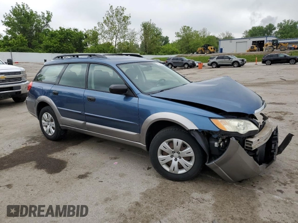 2009 Subaru Outback with VIN 4S4BP60C897341101, listed as a Copart auction lot 56789165 with Not provided miles and Salvage title. Bid and sale history available at DreamBid. Image 4.