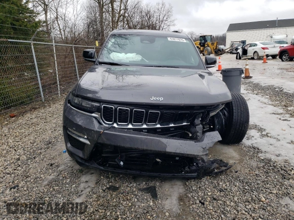 2024 Jeep Grand Cherokee с VIN 1C4RJYB62R8611652, выставлен на аукционе Copart как лот 43877075 с пробегом 5 105 миль миль и Списание • Salvage title. История ставок и продаж доступна на DreamBid. Изображение 5.
