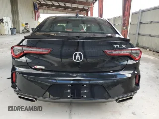 2022 Acura TLX w/A-Spec Package with VIN 19UUB5F57NA000267, listed as a Copart auction lot 60455005 with 26,040 mi miles and Salvage title. Bid and sale history available at DreamBid. Image 6.