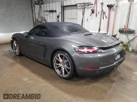 2017 Porsche 718 Boxster S with VIN WP0CB2A84HS240370, listed as a Copart auction lot 80195674 with 16,544 mi miles and Salvage Title. Bid and sale history available at DreamBid. Image 2.