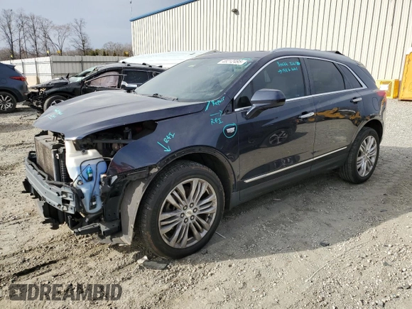 2017 Cadillac XT5 Premium Luxury FWD with VIN 1GYKNCRS5HZ198298, listed as a Copart auction lot 48212495 with 95,648 mi miles and Salvage Title. Bid and sale history available at DreamBid. Image 1.