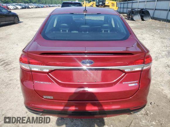 2017 Ford Fusion Titanium с VIN 3FA6P0D96HR208223, выставлен на аукционе Copart как лот 57019565 с пробегом 73 211 миль миль и Списание • Salvage title. История ставок и продаж доступна на DreamBid. Изображение 6.