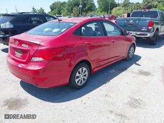 2015 Hyundai Accent GLS with VIN KMHCT4AE1FU801913, listed as a IAAI auction lot 42035825 with 104,701 mi miles. Bid and sale history available at carsss.com. Image 4.