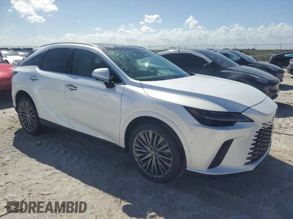 2024 Lexus RX with VIN 2T2BAMBA6RC033988, listed as a Copart auction lot 74774564 with Not Provided miles and Non Repairable. Bid and sale history available at carsss.com. Image 4.