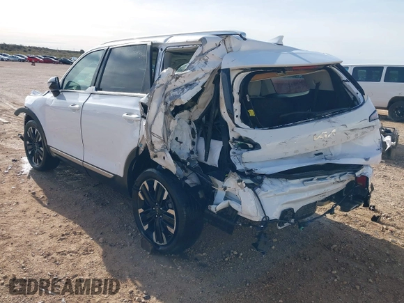 2023 Kia Telluride SX Prestige X-Pro with VIN 5XYP5DGC2PG327611, listed as a IAAI auction lot 41072515 with 30,809 mi miles and . Bid and sale history available at DreamBid. Image 3.