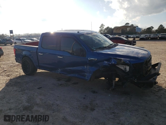2017 Ford F-150 XL with VIN 1FTEW1EF8HFC12029, listed as a Copart auction lot 86853774 with 143,608 mi miles and Salvage Title. Bid and sale history available at carsss.com. Image 4.
