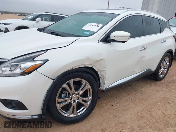 2015 Nissan Murano Platinum z VIN 5N1AZ2MG8FN248579, wystawiony jako IAAI lot #41185530 z przebiegiem 37 363 mil mil oraz . Historia ofert i sprzedaży dostępna na DreamBid. Obrazek 17.