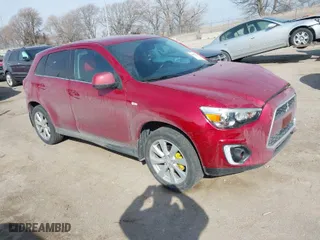 2015 Mitsubishi Outlander Sport SE with VIN 4A4AR4AU7FE006515, listed as a IAAI auction lot 41697201 with 102,665 mi miles. Bid and sale history available at carsss.com. Image 1.